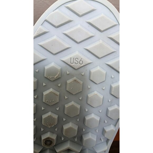 Vans Men's Light Blue Slip-On Checkerboard Perforated Rubber Shoes Size 6 - Picture 8 of 8